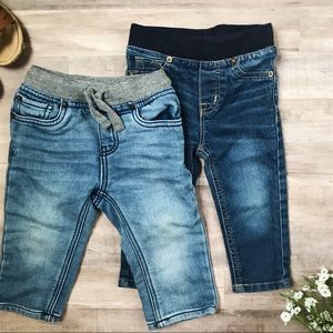 Two Pack Cat & Jack Elastic Jeans